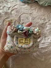 Mini bolso de mano para niña, bolsa de mensajero de perlas de princesa para niña, bolso cruzado de princesa, bolso de mano, 2021