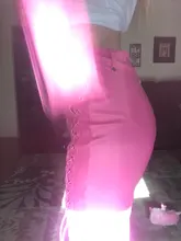 Cutenew-Pantalones rectos de estilo callejero para mujer, calzas de estilo Hipster, de cuero PU, a la moda, Color sólido, 2021 Y2K