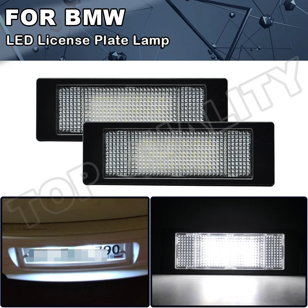 2X LED License Number Plate Light No Error 18 LEDS Lamp For BMW E81 E87