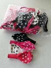 Globos de látex de lunares para cumpleaños de bebé, material para decoración de boda, fiesta, Multicolor, blanco y negro, 12 pulgadas, 10/20 Uds.