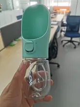 Botella de agua portátil para mascotas, tazón alimentador de agua potable para perros pequeños y grandes, 350/550ML