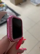 Funda de diamante para Apple watch, accesorios para Apple watch 6 SE 5 4 3 2 1 44mm 40mm 42mm 38mm a mujer, Protector de pantalla