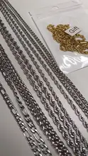 Clásico de acero inoxidable cadena Figaro, Venta caliente, de alta joyería de calidad para los hombres y las mujeres