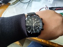 Belushi-Reloj de pulsera de lujo para hombre, cronógrafo de cuarzo, de acero inoxidable, Original
