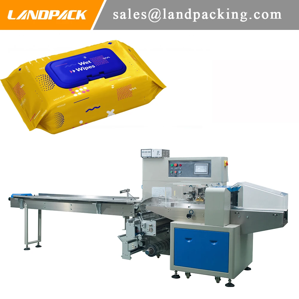 Multifunction Wet Wipes Horizontal Flow Wrap Machine Paper Towel Packing |