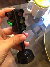 Miniseñal de tráfico con luz LED para niños, juguete educativo Montessori para Aprendizaje de tráfico, regalo de cumpleaños