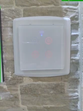 SMATRUL Tuya WiFi táctil inteligente interruptor luz sin cable neutro de pared de vidrio de la UE-Control de vía 220V temporizador para Alexa de Google