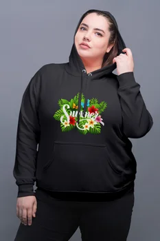 

Angemiel Wear Summers Black Women Hooded Sweatshirt