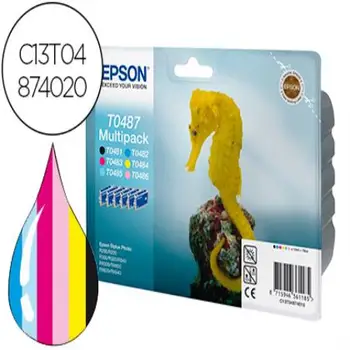 

Ink-jet epson t0487 stylus dx3800 / r200 / r300 / rx500 / rx600 pack color + black 90866-C13T04874020