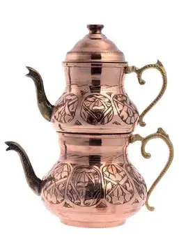 

English Traditional Tea Pot Handmade Handhammered Set 1teapot Tea (bronze)