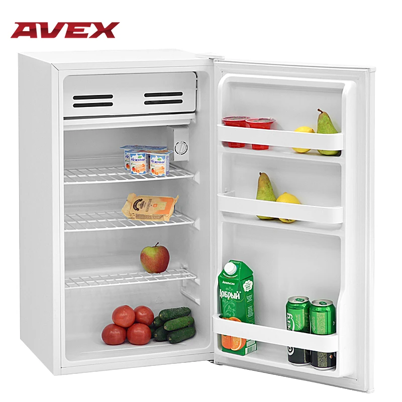 Однодверный мини-холодильник AVEX RF-90W, объем 93 л, механическое управление, капельная разморозка, перенавешиваемая дверь, НТО 10 л, подставка для яиц