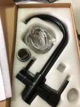 Grifo purificado múltiple para fregadero de cocina, mezclador de agua caliente y fría, con doble rotación de 360 grados