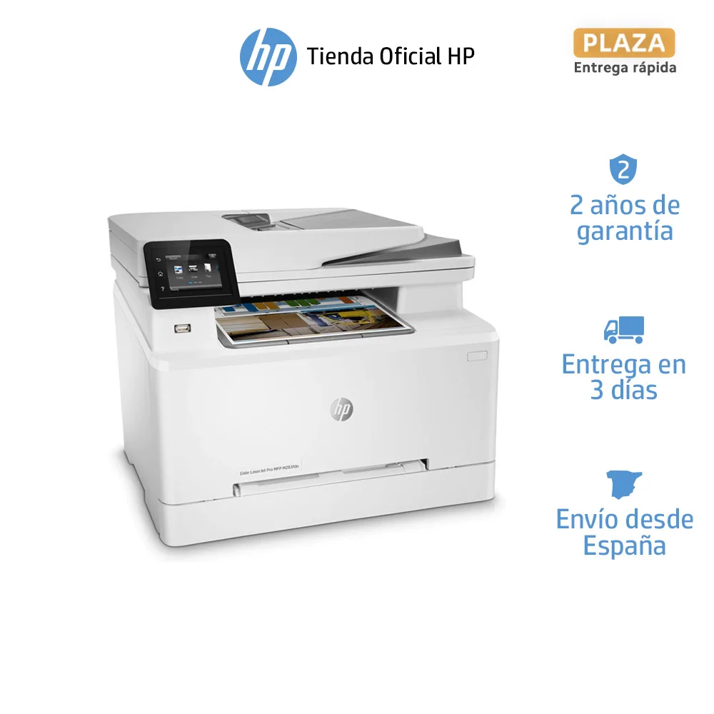 Impresora multifunción HP Color LaserJet Pro M283fdn|M283fdw, Impresión  láser b/n, color, copia, escaneo, fax, doble cara, wifi|Impresoras| -  AliExpress