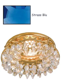 

Recessed downlight gold shiny rhinestone made whit swarovski elements Blue