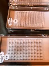 Zwellbe-pestañas postizas Tallo largo, prefabricadas rusas, voluminosas, extensiones de pestaña de visón falso, suministros de maquillaje, flor de Cilios de seda