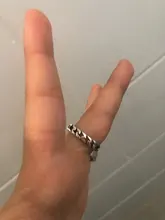 Anillos abiertos con letras de Metal para hombres y mujeres, joyería de fiesta, Punk, Vintage, Inglés