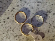 CACANA-anillos de acero inoxidable para parejas, oro rosa, antialergia, lisa, sencilla, Bisutería