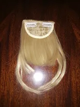 AliLeader Limpio frente falso pinza con flecos en flequillo postizo con de pelo sintético de alta temperatura