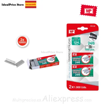 

MP®STAPLES MATALICAS BLISTER 24/6 2 * 1000UDS