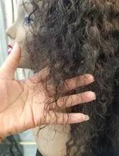 Encaje Frontal transparente con mechones, extensiones con ondas al agua, mechones con Frontal Miss Cara 100%, cabello humano Remy