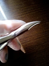 MR.GREEN-cortauñas superafilada de acero inoxidable, alta calidad, para cutículas, uñas postizas, pedicura