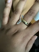 Anillos de acero inoxidable para hombre y mujer, anillo de titanio