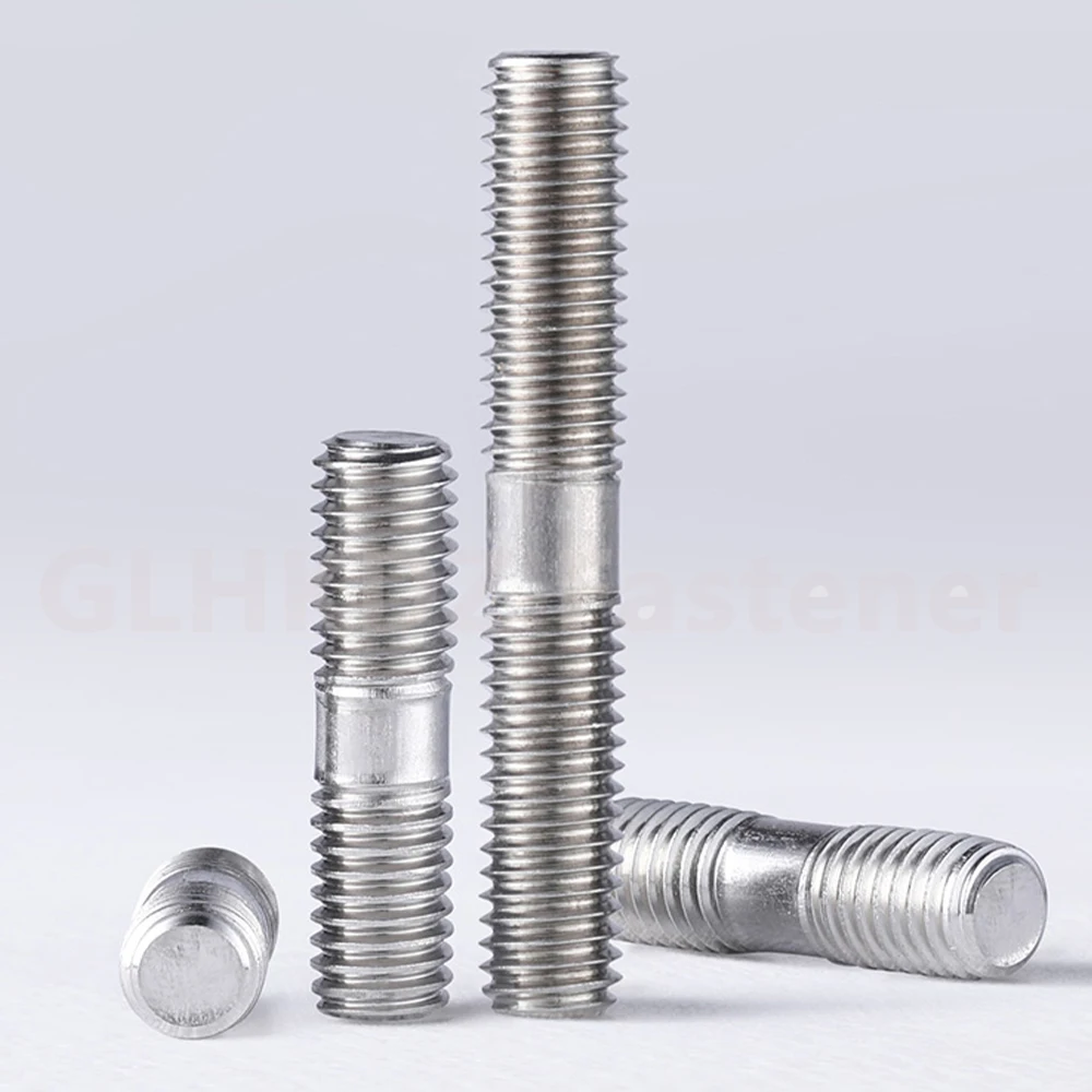 GB901 DIN835 Perno De Doble Extremo De Acero Inoxidable Con Rosca Doble