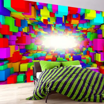 

Wall mural-Light In Color Geometry - 100x70 cm
