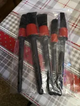 5Pcs Car Detailing Brush Set Detail For Cleaning Wheels Engine Emblems Air Vents 3
