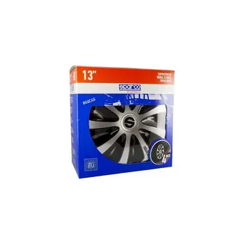 

Sparco SPC1373SVBK-Set of hubcap Sparco Sicily 13 "two tone Silver/black