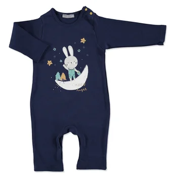 

ebebek Bambaki Sky Baby Boy Footless Snaps Romper