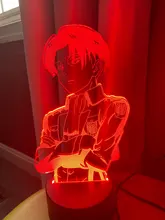 Table-Lamp Light Cool Ackerman-Figure Night-Light Titan Attack Acrylic Home-Room-Decor