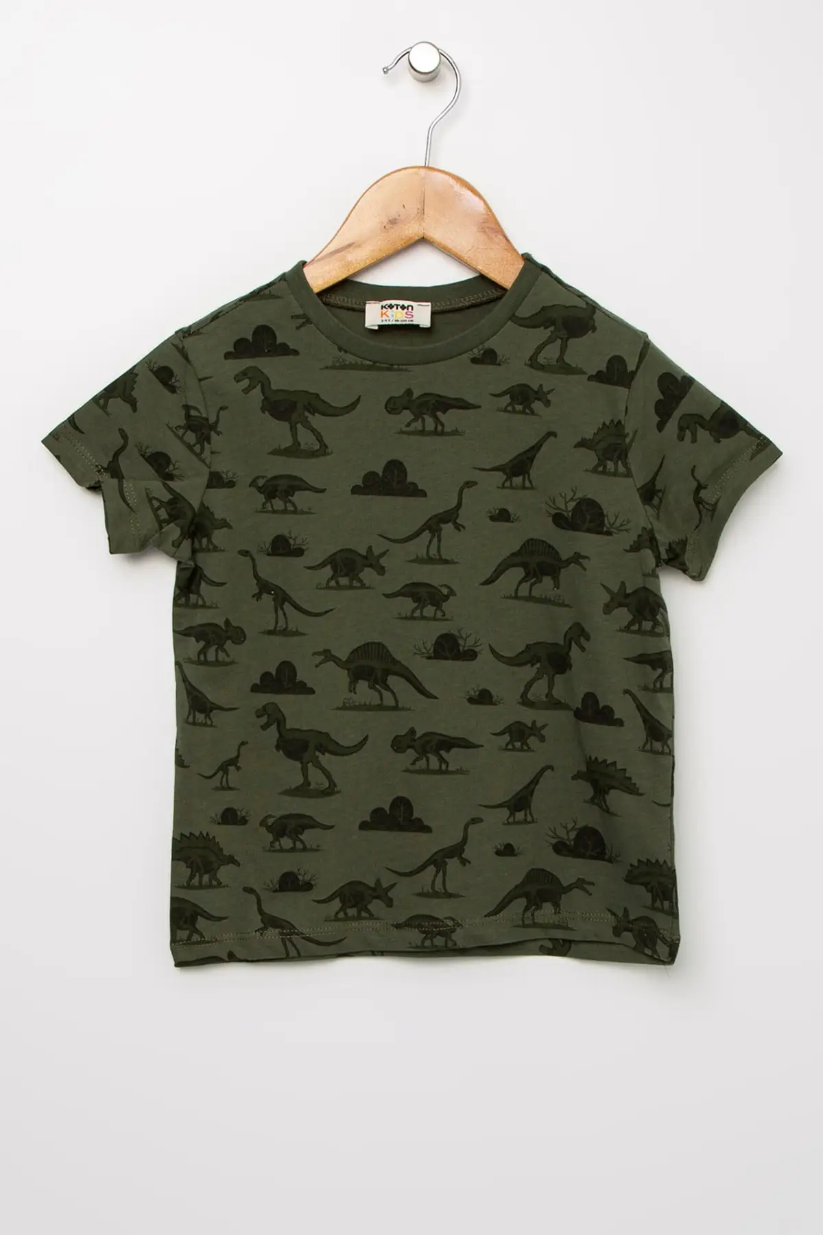 Koton с изображением персонажей мультфильма унисекс для детей зеленая футболка