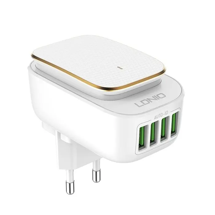 Сетевое зарядное устройство LDNIO A3305 Led Touch 3 USB(Белый