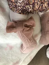 Calcetines elásticos de algodón para bebé, niño y niña, lazo para recién nacido, calcetines altos de tobillo, calentador de piernas de 0 a 5 años