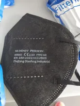 Mascarilla facial FFP2 KN95, máscara de color gris y blanco, 100 unidades