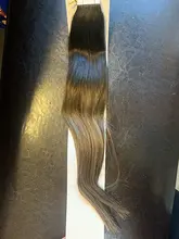 VeSunny-Cinta en extensiones de cabello humano, adhesivo de cabello humano Remy, degradado, negro y gris, pegamento de 50g en cabello liso, trama de piel sin costuras