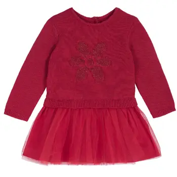 

Chicco dress, long sleeve, color red