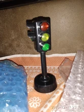 Miniseñal de tráfico con luz LED para niños, juguete educativo Montessori para Aprendizaje de tráfico, regalo de cumpleaños