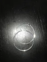 100% de Plata de Ley 925 pendientes de argolla plateados coreano Big suave círculo Vintage pendientes para las mujeres joyería para fiesta y boda regalo 2020