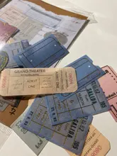 Paper-Sticker Stamp Label Scrapbooking Journal-Decoration Bullet Ticket-Plant Retro Golden