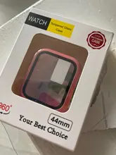 Cristal + cubierta para Apple Watch 6, funda de 44mm y 40mm para iWatch de 42mm y 38mm, parachoques + Protector de pantalla, accesorios para Apple watch Serie 5 4 3 SE