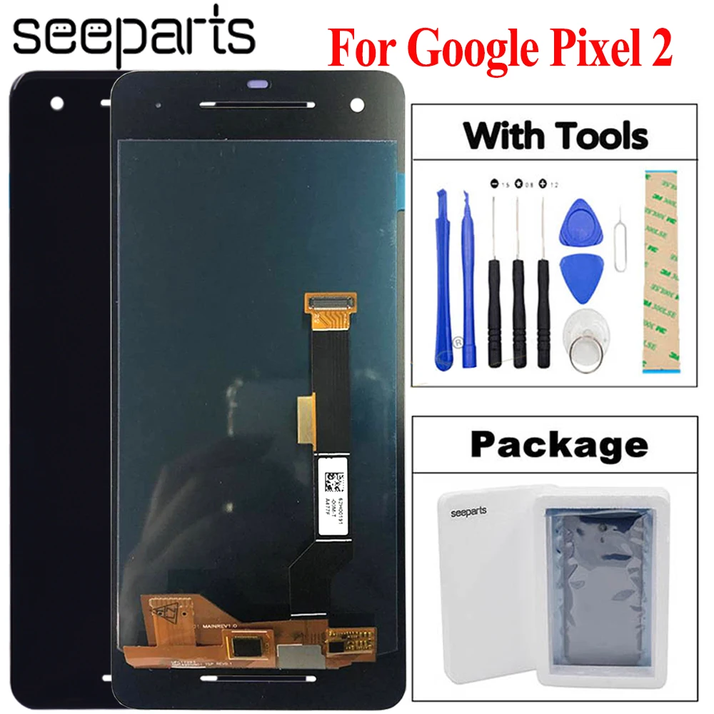 5 0 &quotОригинальный ЖК-дисплей для Google Pixel 2 детали замены экран дисплея Pixel2 |