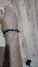 Pulsera de cuentas estilo tibetano para hombre, brazalete de abalorios, piedra de luna, diseño lava, buda, budista, chacras
