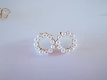 S925 aguja diseño coreano pendientes de Metal geométrico Irregular círculo lágrima perla simulada pendientes para las mujeres regalo