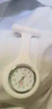 Reloj de silicona para enfermera, broche, Túnica, reloj Fob con batería gratis, relojes de bolsillo para médico, reloj de bolsillo