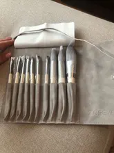 Zoreya marca pelo sintético suave sombra de ojos cepillo mango blanco mezcla rubor labio polvo resaltador maquillaje brochas Set 10 piezas