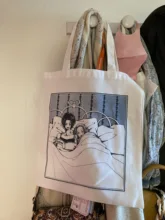 Muñeca de Manga Harajuku japonés de Anime para mujer, bolso de mano femenino de lona con estampado de Anime, de estilo Casual, para ir de compras