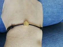 BPPCCR-pulsera de amor hecha a mano de acero inoxidable, amuleto con forma de corazón, hilo de cuerda roja, brazaletes de cuerda para hombres y mujeres