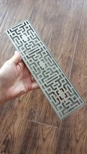 Bathroom Grille Shower Drain Floor Drain Trap Waste Grate Grid Strainer Black